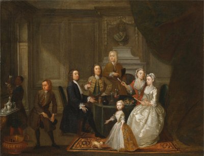 Gruppenporträt, wahrscheinlich der Familie Raikes von Gawen Hamilton